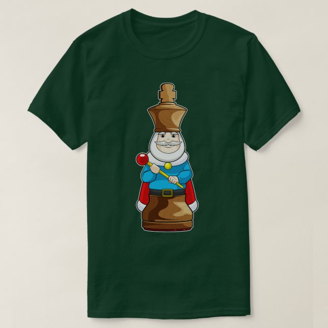 Schachstück King Schach 2 T-Shirt (Design vorne)