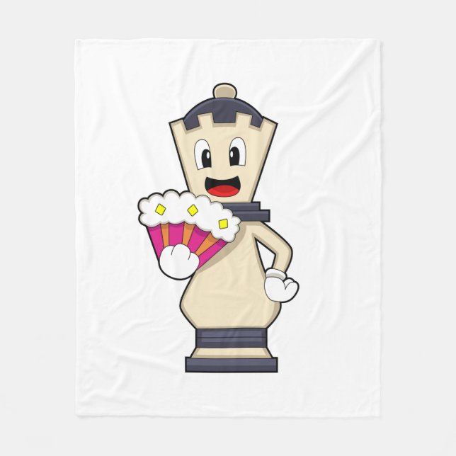 Schachstück Königin beim Schach.PNG Fleecedecke (Vorderseite)