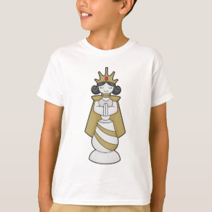 Schachstück Königin Kronschach T-Shirt