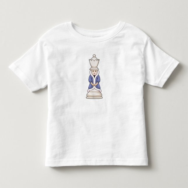 Schachstück Königin Schach Kleinkind T-shirt (Vorderseite)
