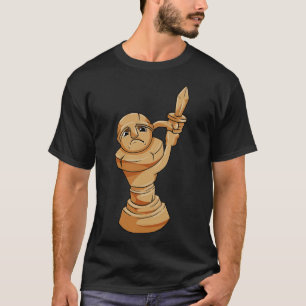 Schachstück mit Schwert anlegen T-Shirt