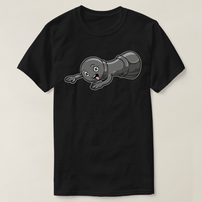 Schachstück Pawn at Schach 2 T-Shirt (Design vorne)