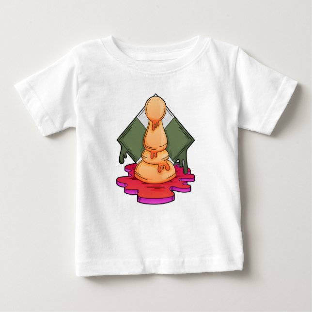 Schachstück Pawn Baby T-shirt (Vorderseite)