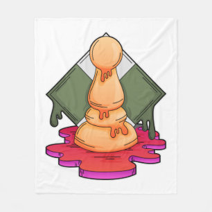Schachstück Pawn Fleecedecke