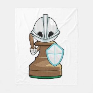 Schachstück Pawn Schach Fleecedecke