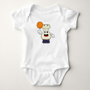 Schachstück Rook Basketball Sports Baby Strampler