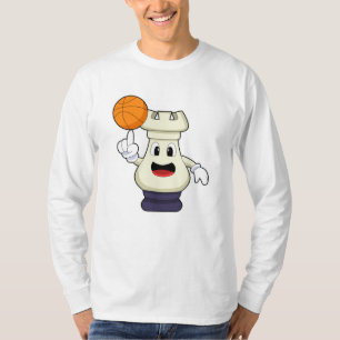 Schachstück Rook Basketball Sports T-Shirt