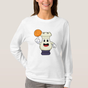 Schachstück Rook Basketball Sports T-Shirt