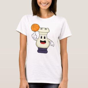 Schachstück Rook Basketball Sports T-Shirt