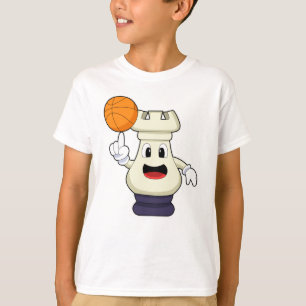 Schachstück Rook Basketball Sports T-Shirt