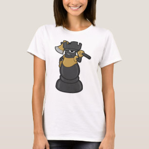 Schachstück Schach mit Ax T-Shirt