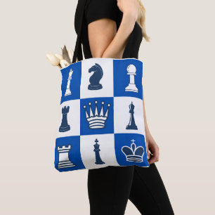 Schachstück Tote Bag Mehrfach Druckschach Lover Tasche