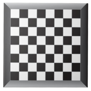 Schachtabelle Schwarz-weiß Fliese