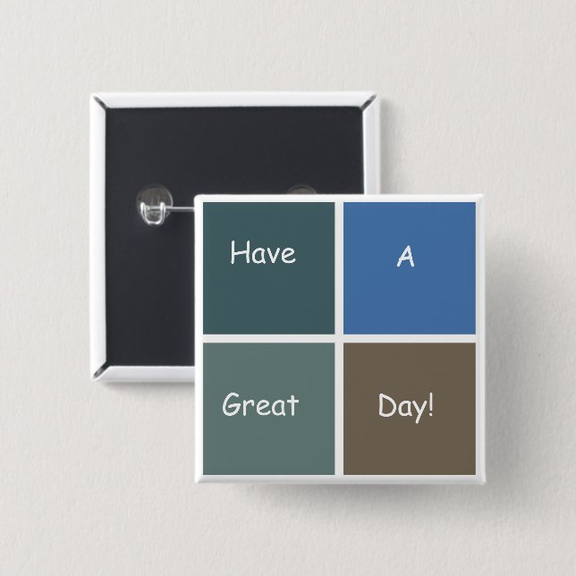 Schachte Farben von Barbados Button (Vorne & Hinten)