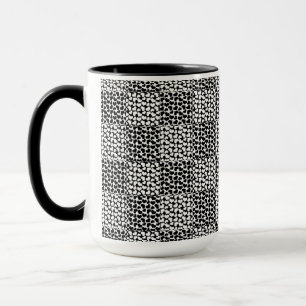 Schachte Liebe in Schwarz und Weiß Tasse