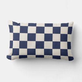 Schachtel Blau und Creme Lendenkissen