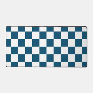 Schachtel Blau und Weiß Retro Schreibtischunterlage