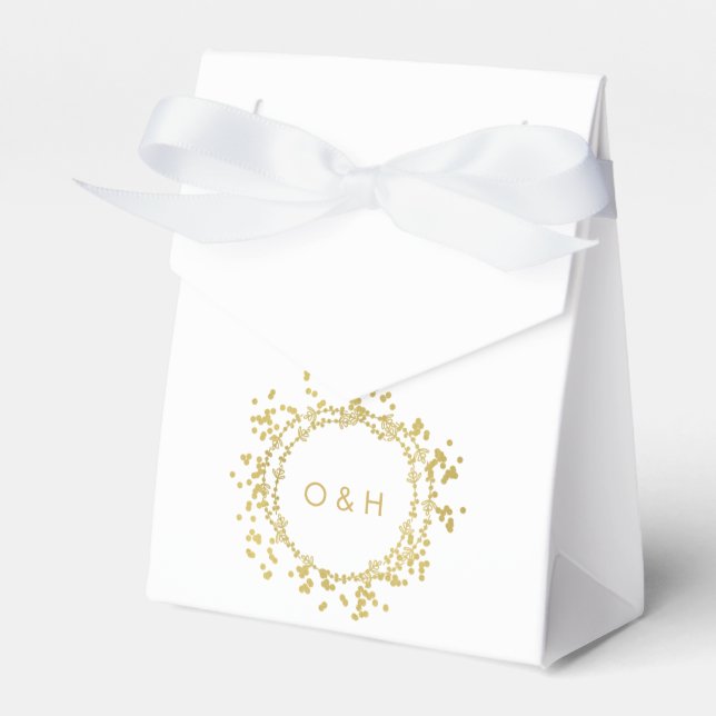 Schachtel für die dekorative Monogramm-Gastgeschen Geschenkschachtel (Vorderseite)