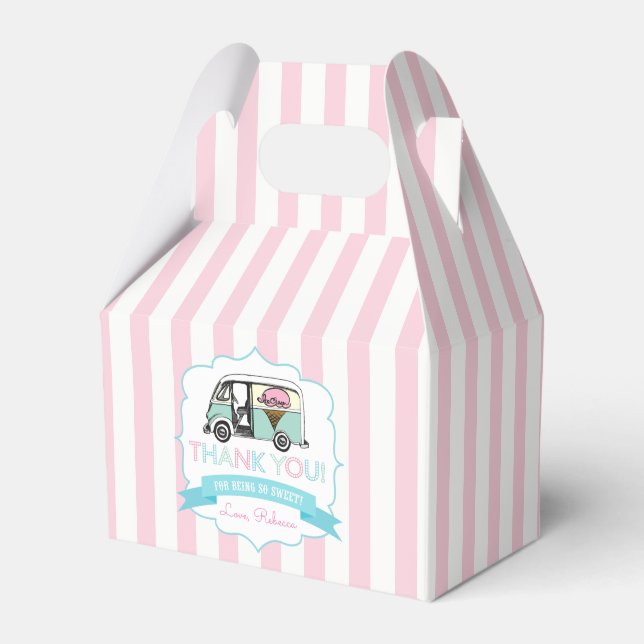 Schachtel für Eis-Gastgeschenk Geschenkschachtel (Vorderseite)