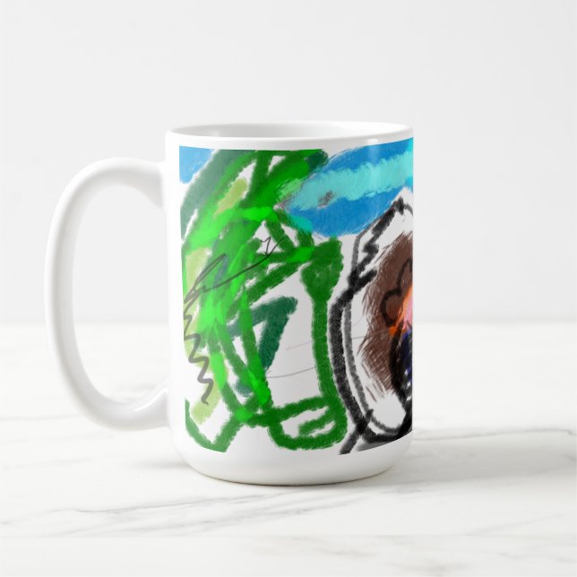 Schachtel für Holzschmuck Kaffeetasse (Links)