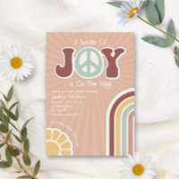 Schachtel für Joy Mute Rainbow Peace Schild Babydu