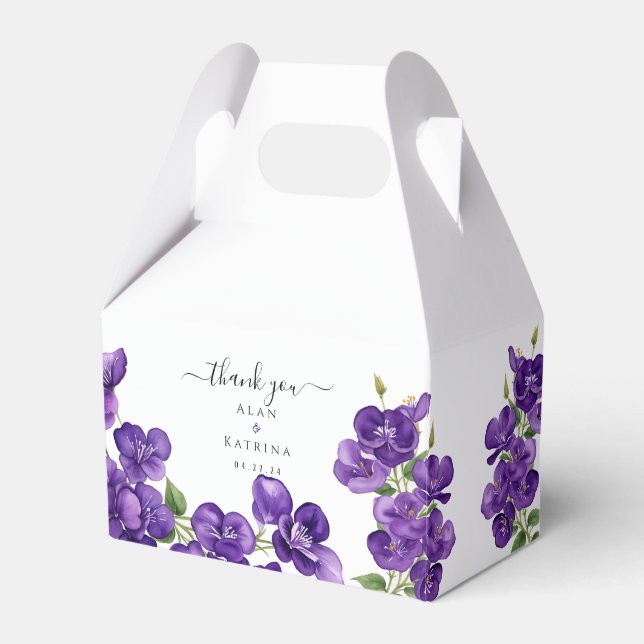 Schachtel für Lila Violetten Geschenkschachtel (Vorderseite)