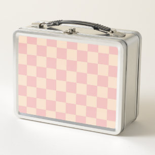 Schachtel für Rosa und Creme Metall Brotdose