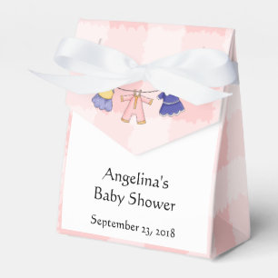 Schachtel für Rosa und Weiß-Baby-Dusche Geschenkschachtel