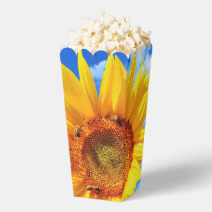 Schachtel für Sonnenblumen und Bienen Geschenkschachtel