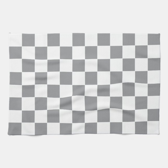 Schachtel grau und weiß geschirrtuch (Horizontal)