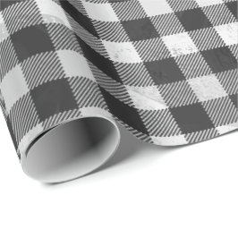 Schachtel Kariert Schwarz/Weiß Geschenkpapier