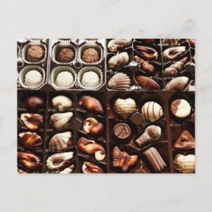 Schachtel Pralinen Postkarte
