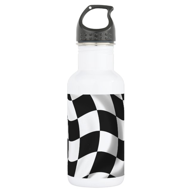 Schachtel - Racing Flag Trinkflasche (Vorderseite)