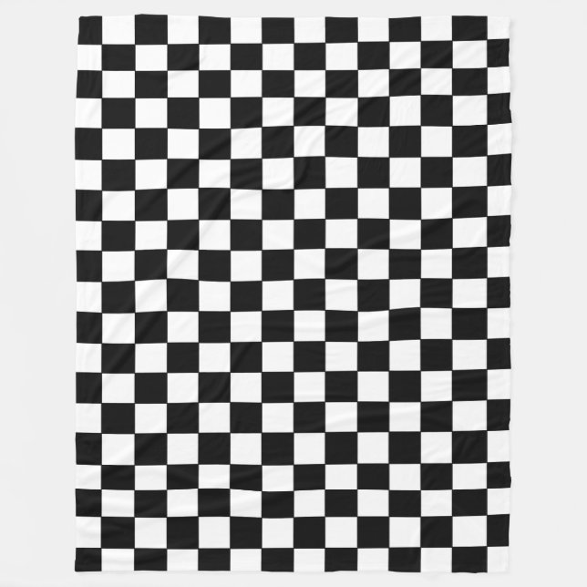 Schachtel weiß und schwarz fleecedecke (Vorderseite)
