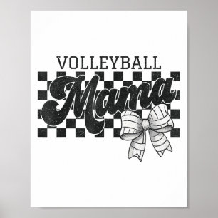 Schachtelball Mama Coquette Bow Volleyball Poster