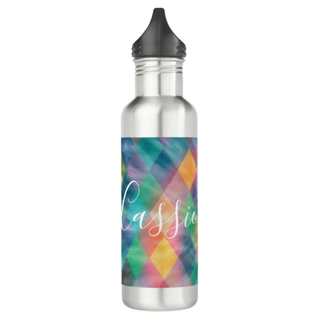 Schachter Harlequin, blass Rainbow Edelstahlflasche (Links)