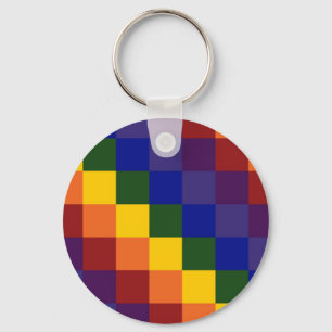 Schachter Regenbogen-Schlüsselanhänger Schlüsselanhänger