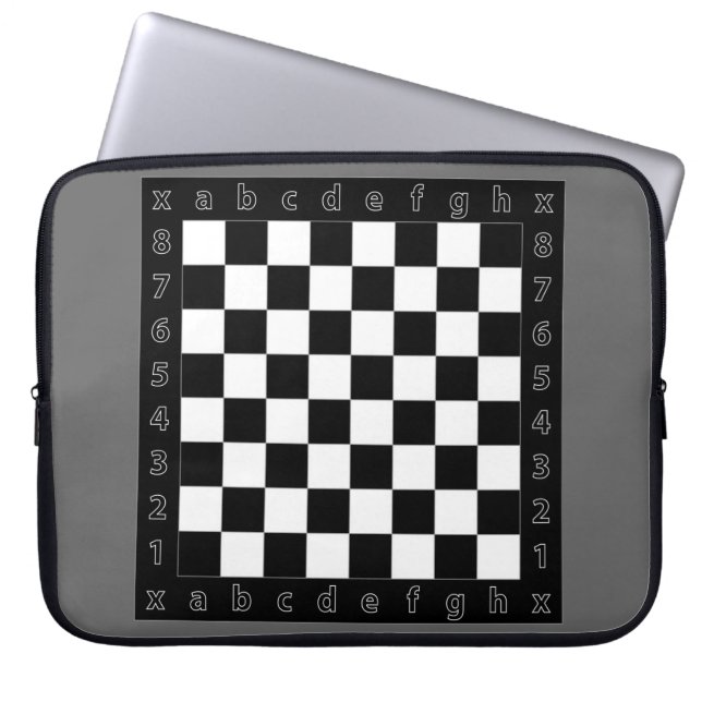 Schachtisch Laptopschutzhülle (Vorderseite)