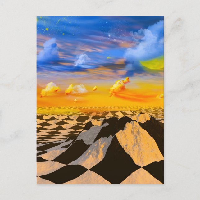 Schachwelt Postkarte (Vorderseite)