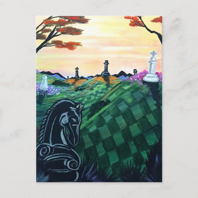 Schachwelt Postkarte (Vorderseite)