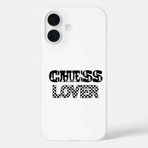 Schachwortwörsche Schwarze Buchstaben Lover Board iPhone 16 Hülle