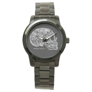Schädel Armbanduhr
