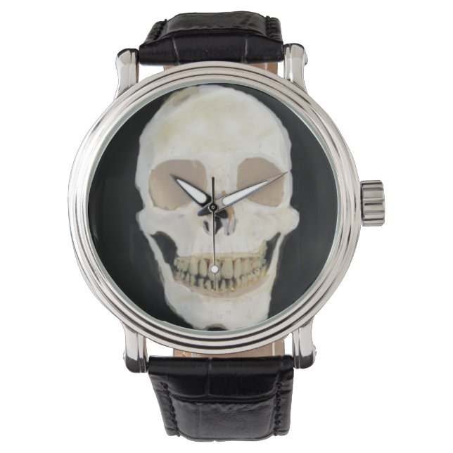 Schädel Armbanduhr (Vorderseite)