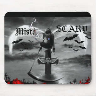 Schädel-Auflage Goth Szenen-Engels-Kreuz M.S. Log Mousepad
