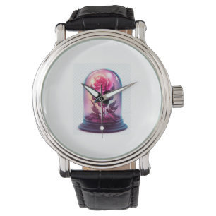 Schädel aus Rose Armbanduhr