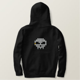 Schädel Bestickter Hoodie