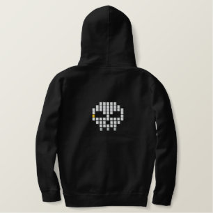 Schädel Bestickter Hoodie
