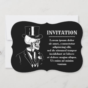 Schädel Bräutigam Einladung