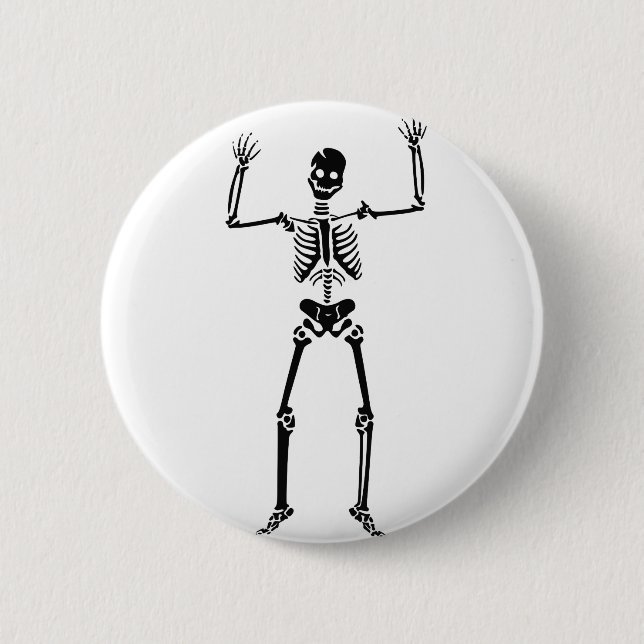 Schädel-Button (Halloween) Button (Vorderseite)
