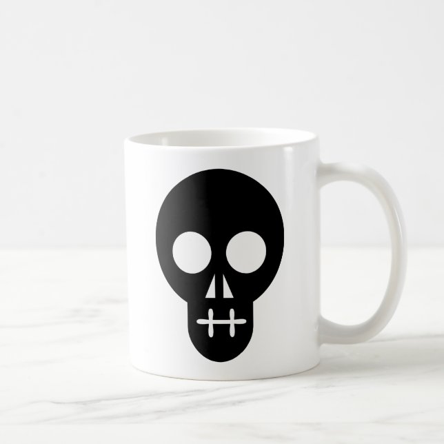 Schädel/Craneo/Crânio/Crâne Kaffeetasse (Rechts)